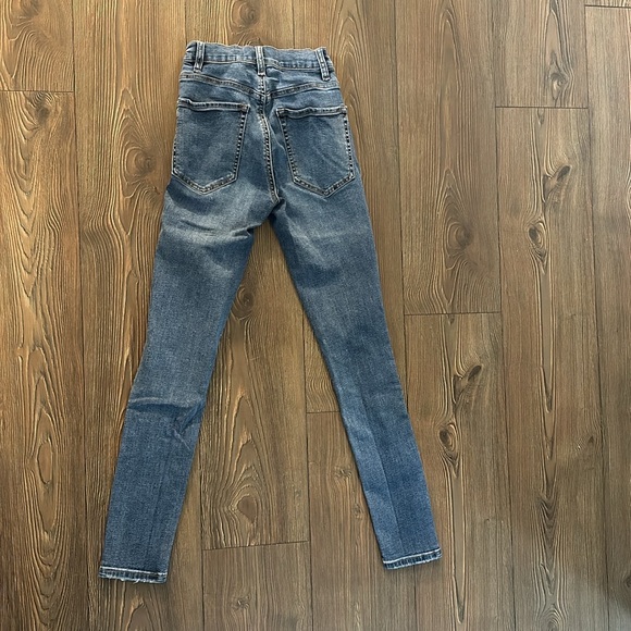 Garage High Waisted Ripped Skinny Jean in Blue size 00 - Picture 3 of 5